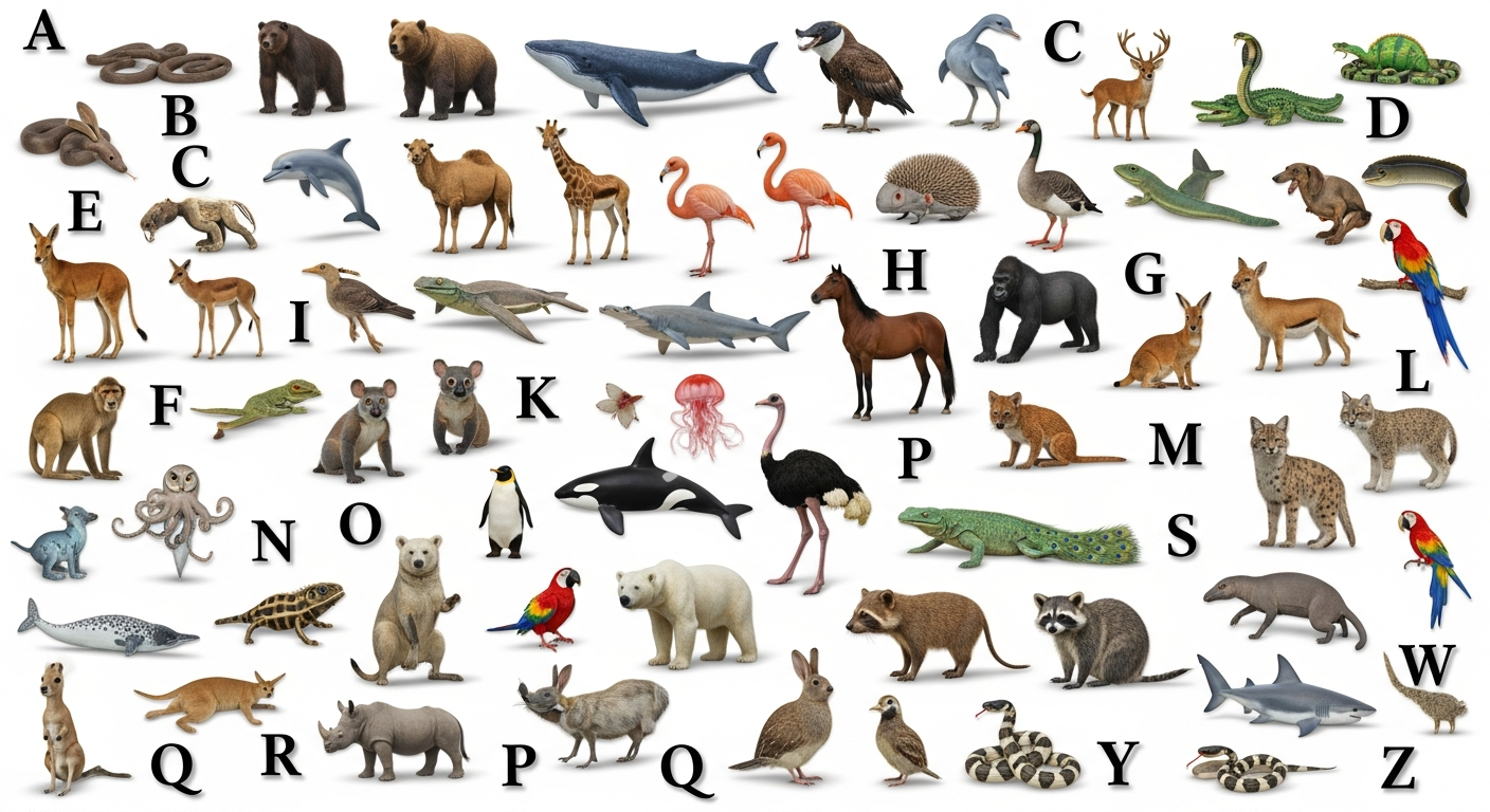 A Names of Animal Around the World